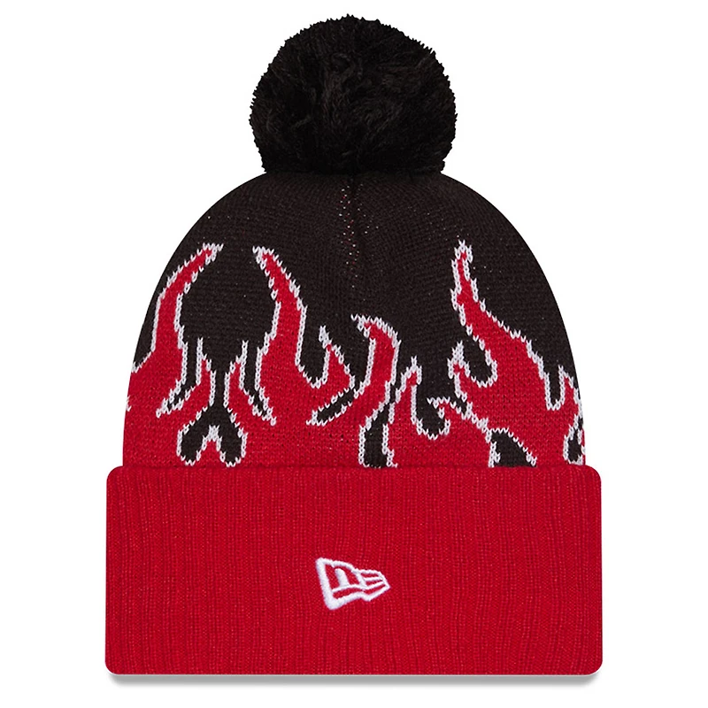 Bonnet en tricot à revers et pompon rouge FC Dallas 2025 pour homme New Era
