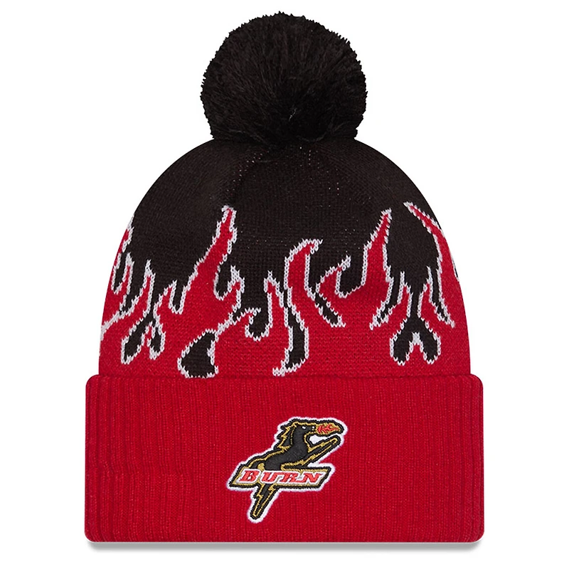 Bonnet en tricot à revers et pompon rouge FC Dallas 2025 pour homme New Era