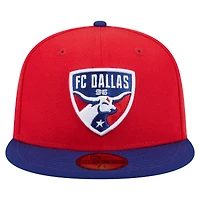 Casquette ajustée New Era FC Dallas Kickoff 2025 59FIFTY pour homme rouge