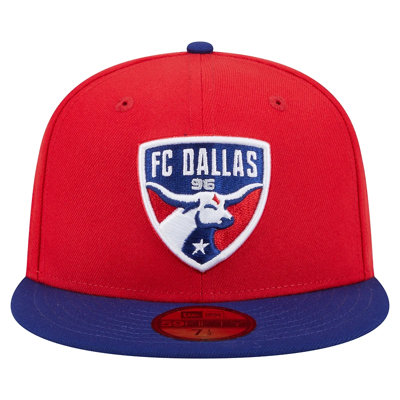 Casquette ajustée New Era FC Dallas Kickoff 2025 59FIFTY pour homme rouge