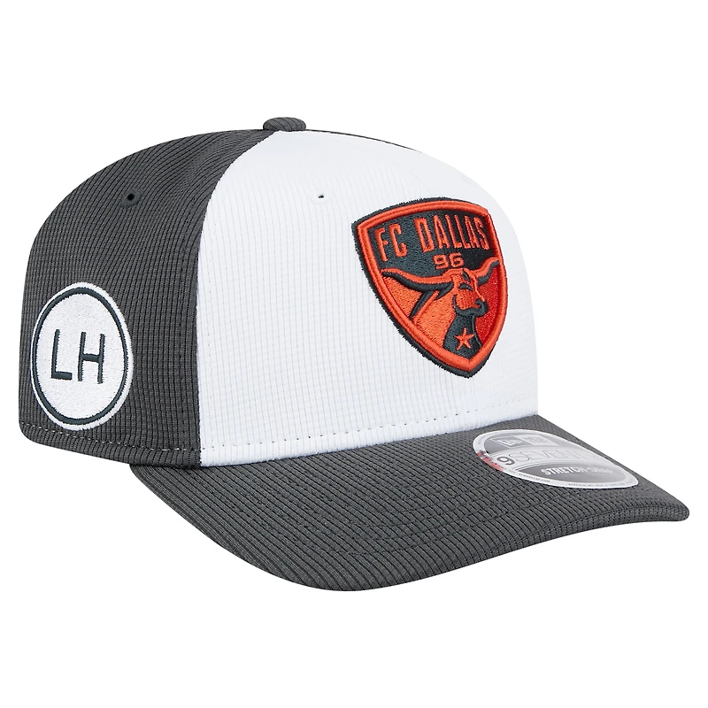 Men's New Era White/Gray FC Dallas 2025 Jersey Hook 9SEVENTY Adjustable Hat