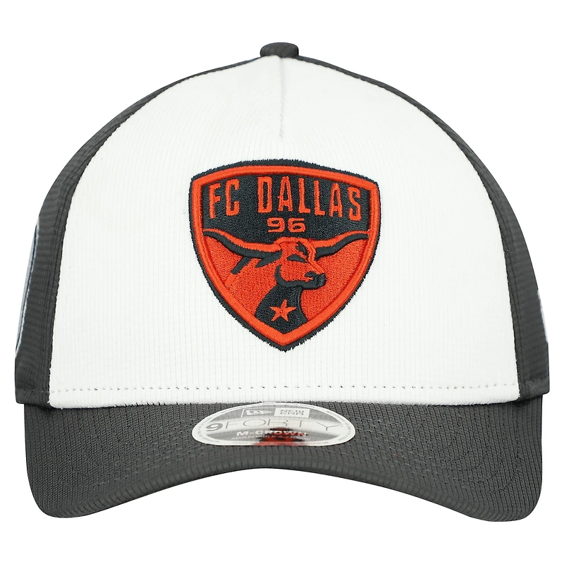 Men's New Era White FC Dallas 2025 Jersey Hook 9FORTY M-Crown Adjustable Hat