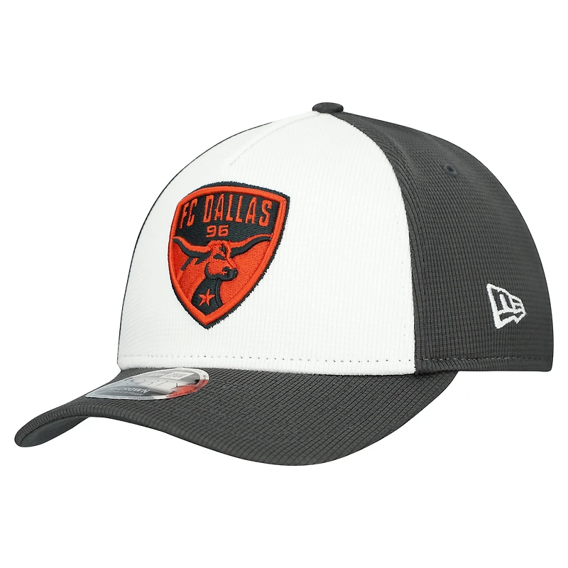 Casquette ajustable New Era blanche FC Dallas 2025 Jersey Hook 9FORTY M-Crown pour homme