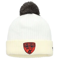 Bonnet tricoté à revers et pompon blanc FC Dallas 2025 Jersey pour homme New Era