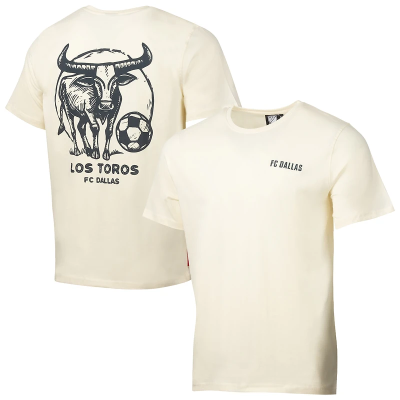 T-shirt décontracté pour homme, motif sport, crème, FC Dallas, Suède