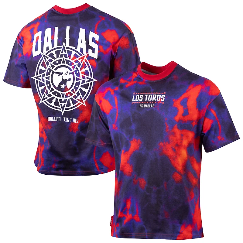 T-shirt surdimensionné Sport Design Suède rouge/bleu FC Dallas City Soul pour homme