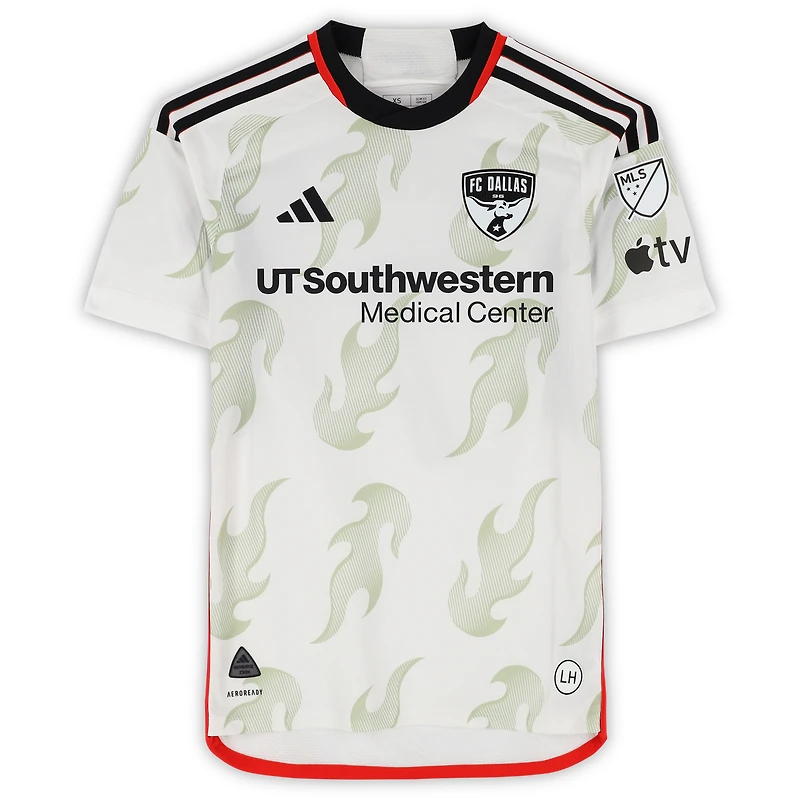 Paul Arriola FC Dallas Autographed Match-Used #7 White adidas Jersey from the 2024 MLS Season - Size XS