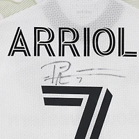 Paul Arriola FC Dallas Autographed Match-Used #7 White adidas Jersey from the 2024 MLS Season - Size XS