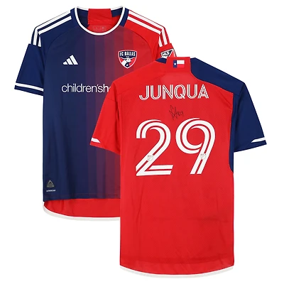 Sam Junqua FC Dallas Autographed Match-Used #29 Red adidas Jersey from the 2024 MLS Season - Size L