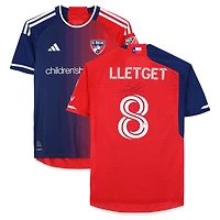 Sebastian Lletget FC Dallas Autographed Match-Used #8 Red adidas Jersey from the 2024 MLS Season - Size M