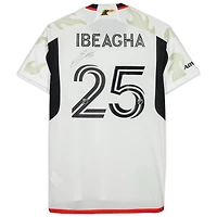Maillot blanc dédicacé #25 de Sebastien Ibeagha FC Dallas pour la saison 2023 de la MLS