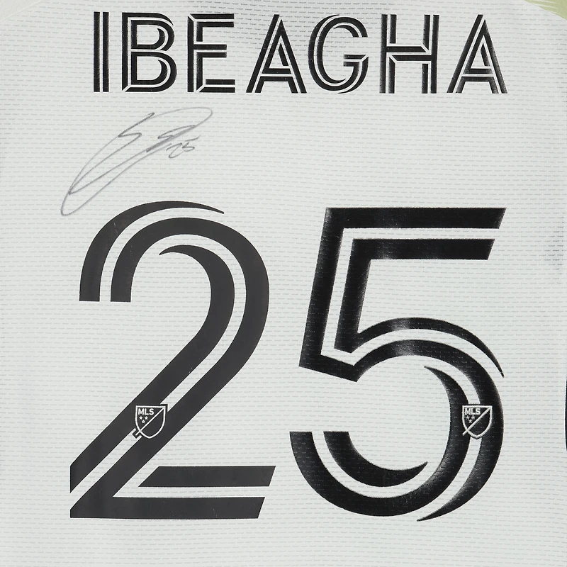 Maillot blanc dédicacé #25 de Sebastien Ibeagha FC Dallas pour la saison 2023 de la MLS