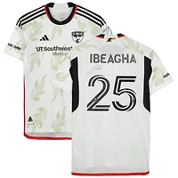 Sebastien Ibeagha FC Dallas Autographed Match-Used #25 White Jersey from the 2023 MLS Season
