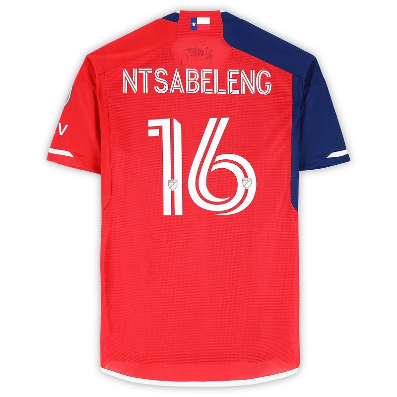 Tsiki Ntsabeleng FC Dallas Autographed Match-Used #16 Red adidas Jersey from the 2024 MLS Season - Size M
