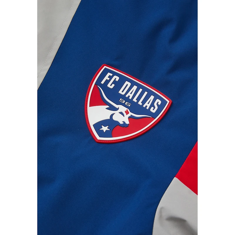 Unisex Live Breathe Futbol Navy FC Dallas Tekker Half-Zip Anorak Jacket
