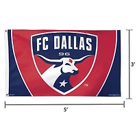 Drapeau simple face de luxe WinCraft FC Dallas 3' x 5'