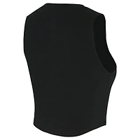Débardeur court tri-blend noir FC Dallas Market de Concepts Sport pour femme