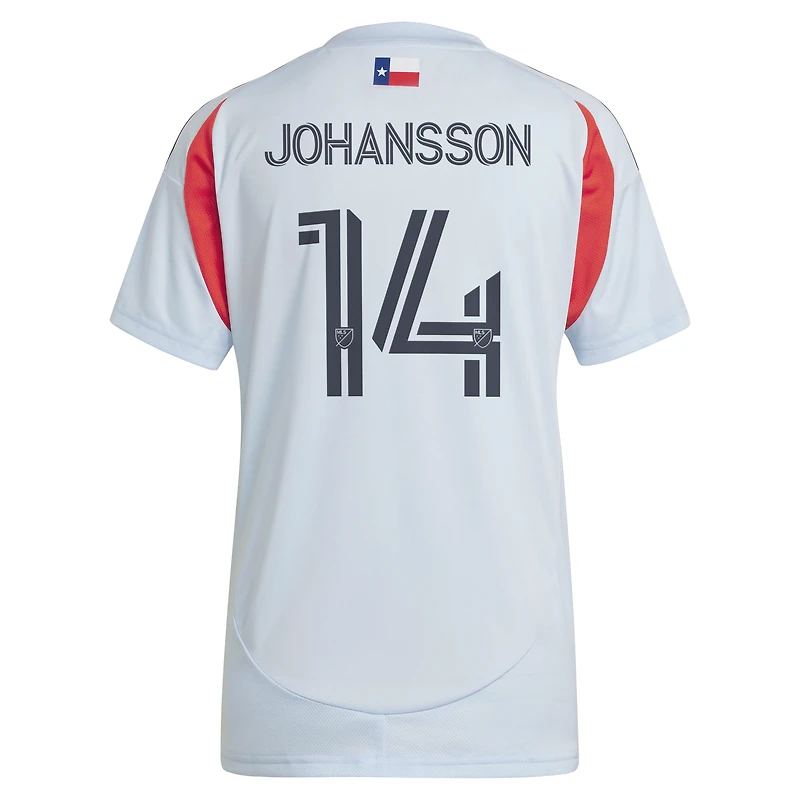 Women's adidas Herman Johansson Light Blue FC Dallas 2025 The Inferno Kit Replica Jersey