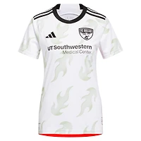 Maillot de joueur adidas Maarten Paes blanc FC Dallas 2024 Burn Baby Replica pour femme