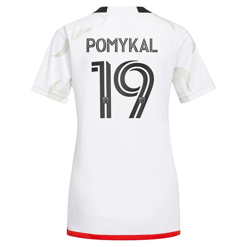 Maillot Adidas Paxton Pomykal Blanc FC Dallas 2023 Burn Baby Replica Player pour femme