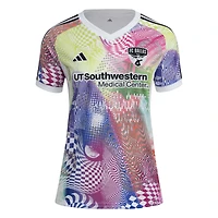 Women's adidas White FC Dallas 2025 Pride Pre-Match Top