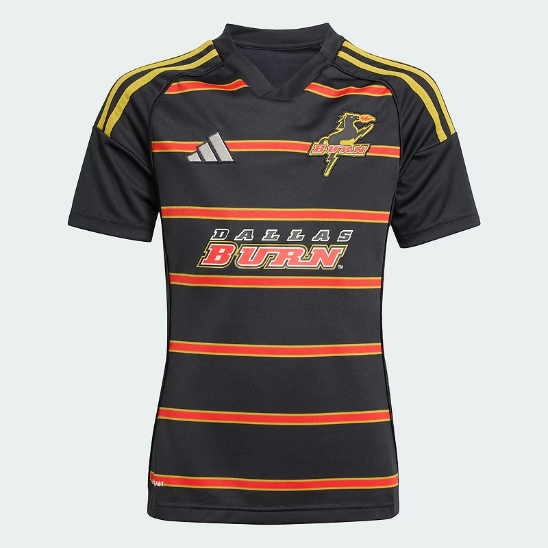 Maillot réplique noir FC Dallas 2025 pour jeunes adidas
