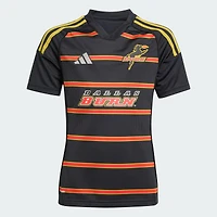 Maillot réplique noir FC Dallas 2025 pour jeunes adidas