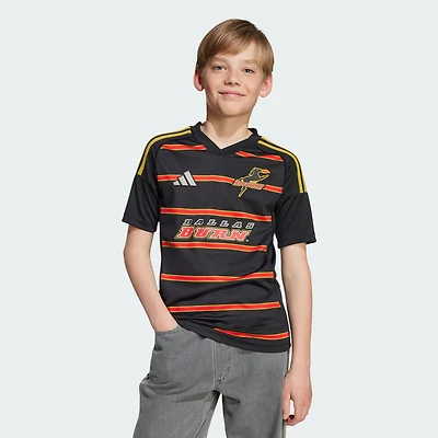 Maillot réplique noir FC Dallas 2025 pour jeunes adidas