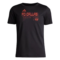 Youth adidas  Black FC Dallas 2026 Anthem AEROREADY Pregame T-Shirt