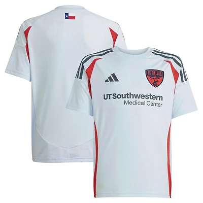 Maillot réplique du kit Inferno FC Dallas 2025 bleu clair pour jeunes adidas