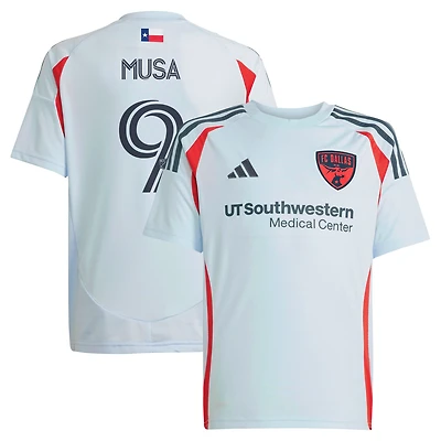 Youth adidas Petar Musa Light Blue FC Dallas 2025 The Inferno Kit Replica Player Jersey