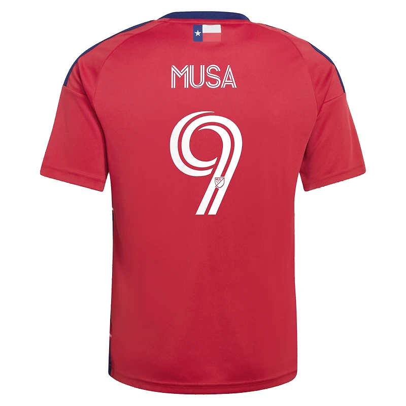 Youth adidas Petar Musa Red FC Dallas 2026 DNA Kit Replica Jersey