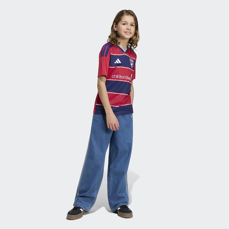Maillot réplique adidas rouge FC Dallas 2026 DNA pour jeunes