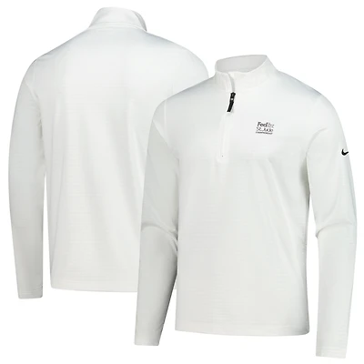 Men's Nike  White FedEx St. Jude Championship Performance Victory Quarter-Zip Pullover