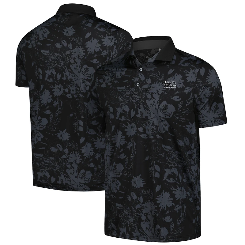 Men's Puma  Black FedEx St. Jude Championship MATTR Rose Polo