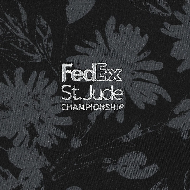 Men's Puma  Black FedEx St. Jude Championship MATTR Rose Polo