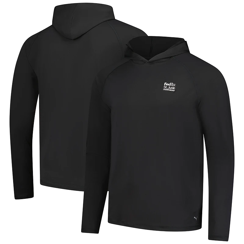 Men's Puma  Black FedEx St. Jude Championship You-V Pullover Hoodie