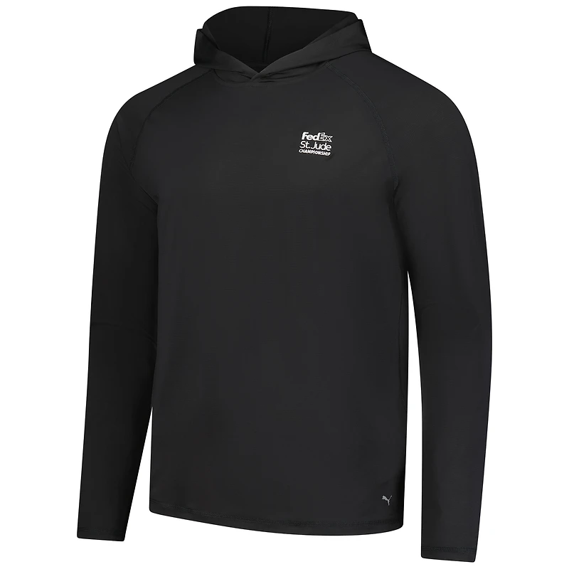 Sweat à capuche Puma noir FedEx St. Jude Championship You-V pour homme