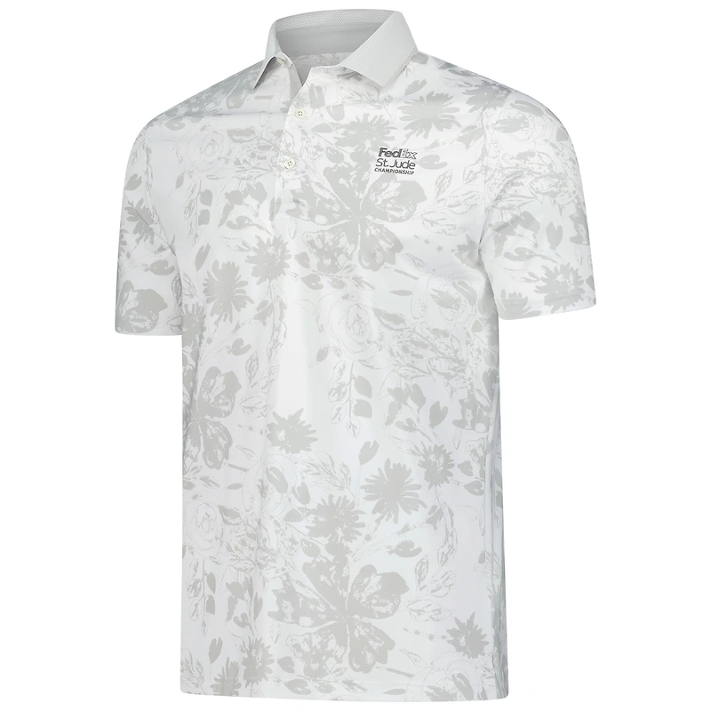 Polo Puma blanc FedEx St. Jude Championship MATTR Rose pour homme