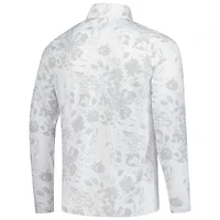 Pull zippé quart de tour Puma blanc FedEx St. Jude Championship Pure 2.0 Rose pour homme