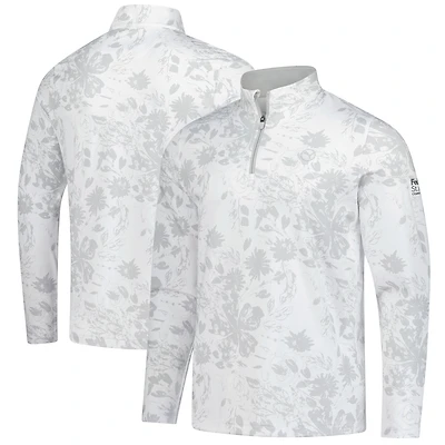 Men's Puma  White FedEx St. Jude Championship Pure 2.0 Rose Quarter-Zip Pullover