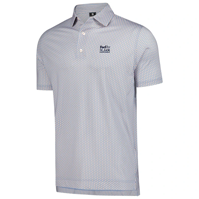 Polo FootJoy bleu FedEx St. Jude Championship ProDry à motif pied-de-poule Geo Lisle pour homme