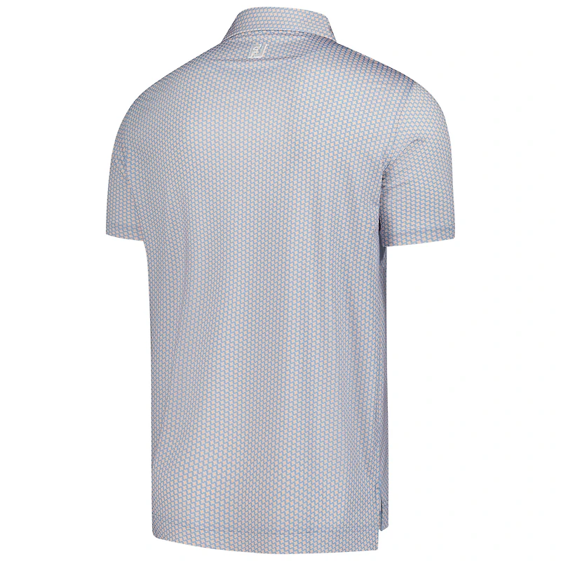Men's FootJoy Blue FedEx St. Jude Championship ProDry Houndstooth Geo Lisle Polo