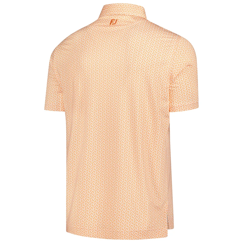 Polo FootJoy orange FedEx St. Jude Championship ProDry en fil d'Écosse imprimé agrumes pour homme
