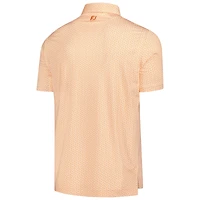 Polo FootJoy orange FedEx St. Jude Championship ProDry en fil d'Écosse imprimé agrumes pour homme