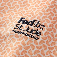 Polo FootJoy orange FedEx St. Jude Championship ProDry en fil d'Écosse imprimé agrumes pour homme