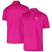 Polo FootJoy rose FedEx St. Jude Championship en fil d'Écosse peint à fleurs ProDry pour hommes