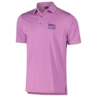 Polo FootJoy rose FedEx St. Jude Championship ProDry Performance Lisle Feeder Stripe pour hommes