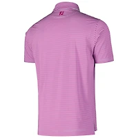Polo FootJoy rose FedEx St. Jude Championship ProDry Performance Lisle Feeder Stripe pour hommes