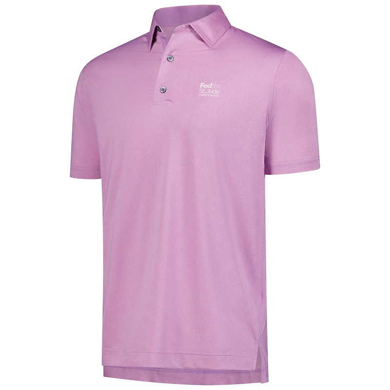 Polo violet FedEx St. Jude Championship ProDry Speckle Print pour homme